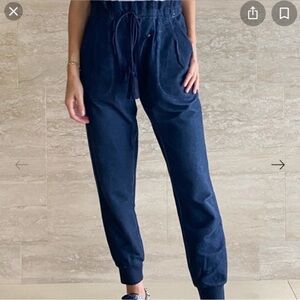 Something Navy Meghan Reversed Jersey Sweatpants